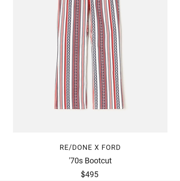 RE/DONE X Ford 70s Bootcut Jeans Size 25 - Picture 7 of 11